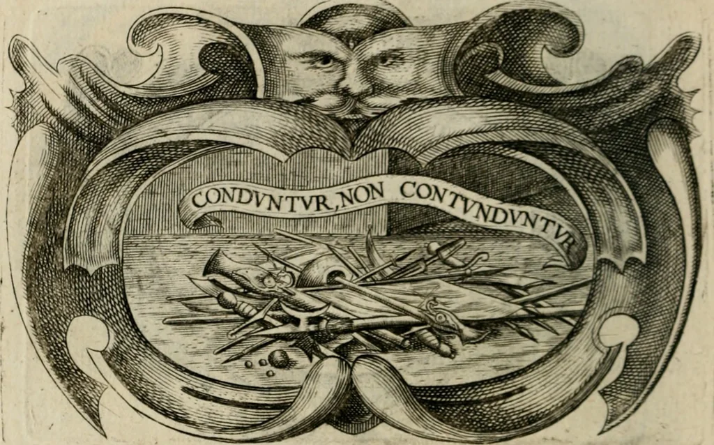 An illustration from Siluestri á Petrasancta Symbola heroica, 1682, leaf 123