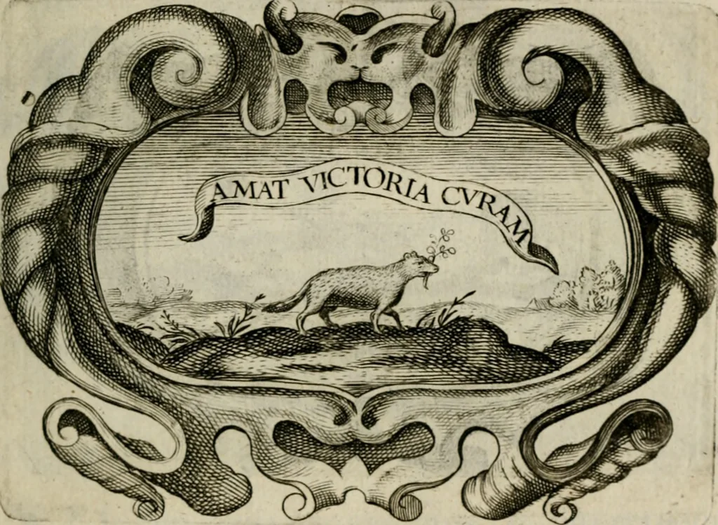 An illustration from Siluestri á Petrasancta Symbola heroica, 1682, leaf 124
