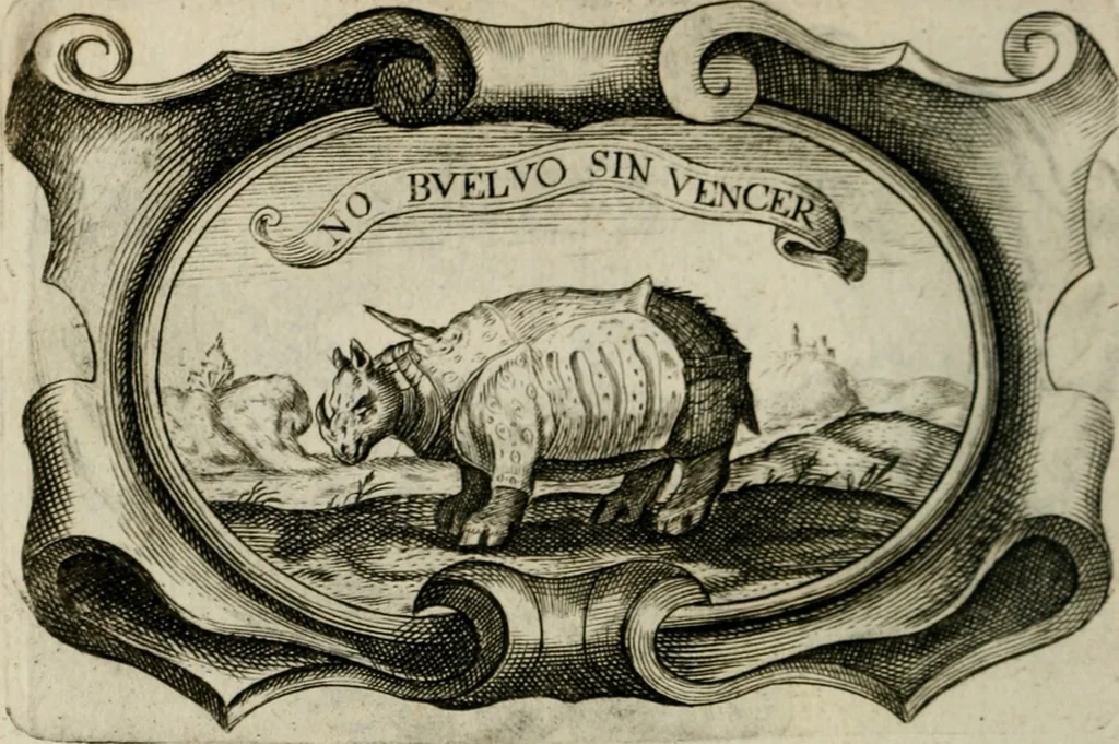 An illustration from Siluestri á Petrasancta Symbola heroica, 1682, leaf 127
