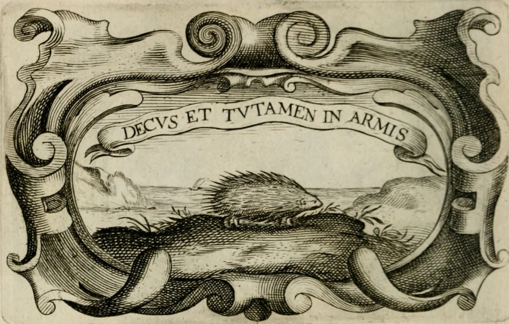 An illustration from Siluestri á Petrasancta Symbola heroica, 1682, leaf 129
