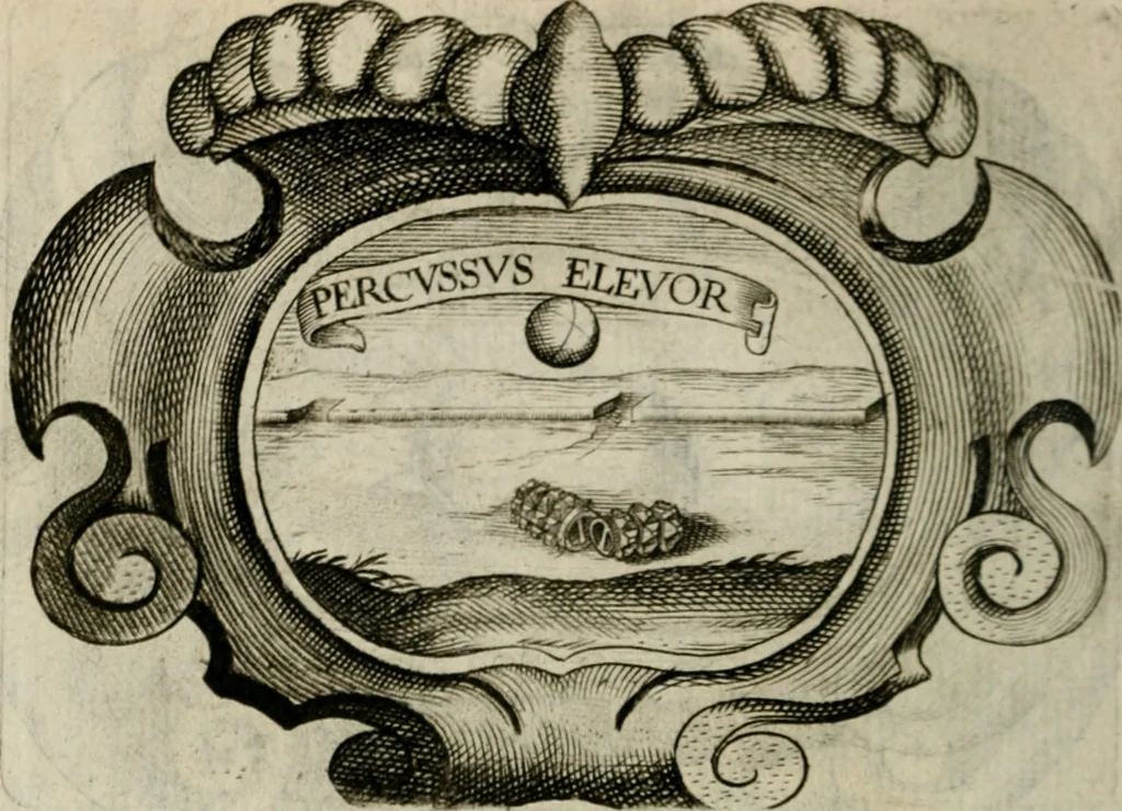 An illustration from Siluestri á Petrasancta Symbola heroica, 1682, leaf 133