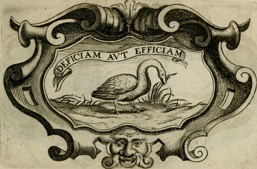 An illustration from Siluestri á Petrasancta Symbola heroica, 1682, leaf 138