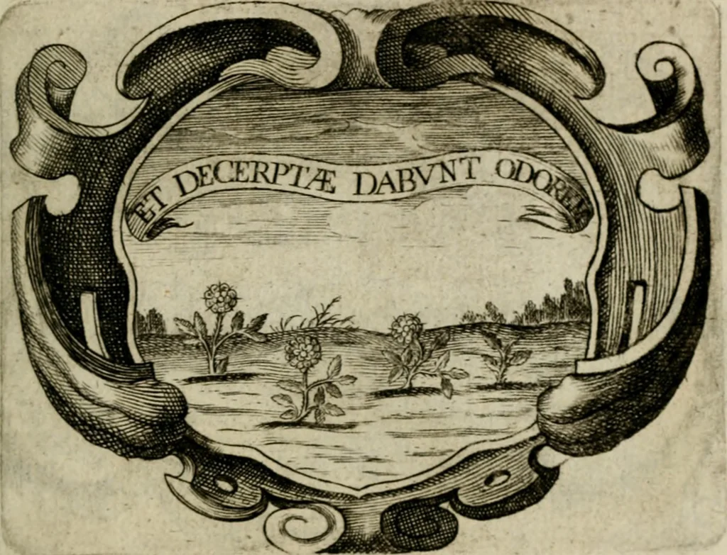 An illustration from Siluestri á Petrasancta Symbola heroica, 1682, leaf 142