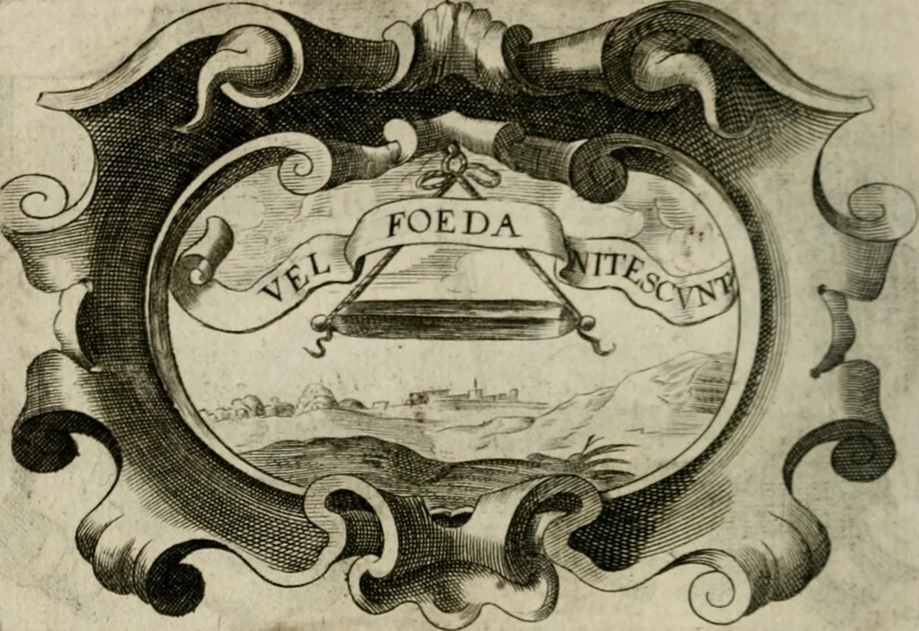 An illustration from Siluestri á Petrasancta Symbola heroica, 1682, leaf 147
