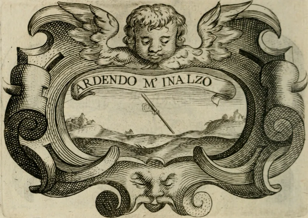 An illustration from Siluestri á Petrasancta Symbola heroica, 1682, leaf 149
