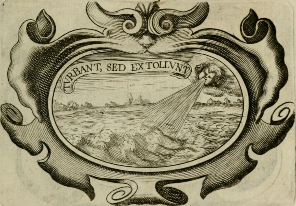 An illustration from Siluestri á Petrasancta Symbola heroica, 1682, leaf 150