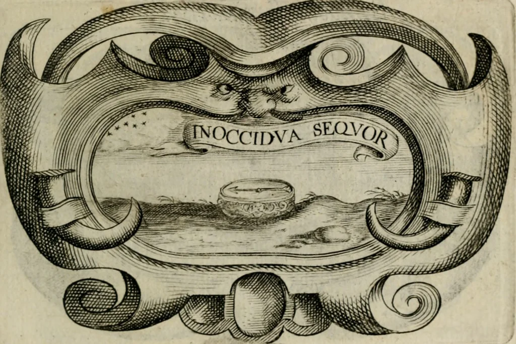 An illustration from Siluestri á Petrasancta Symbola heroica, 1682, leaf 152