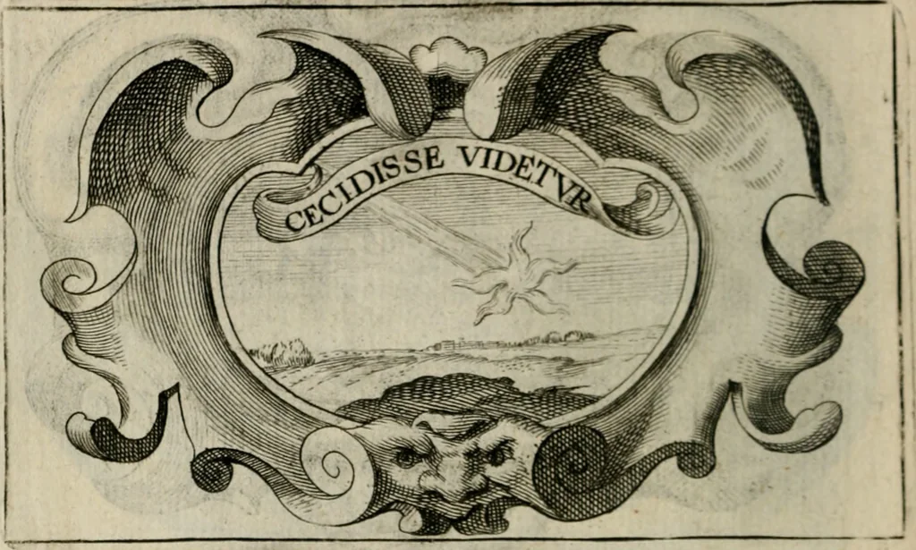 An illustration from Siluestri á Petrasancta Symbola heroica, 1682, leaf 155