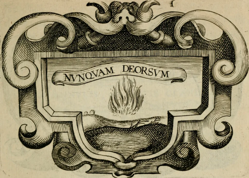 An illustration from Siluestri á Petrasancta Symbola heroica, 1682, leaf 158