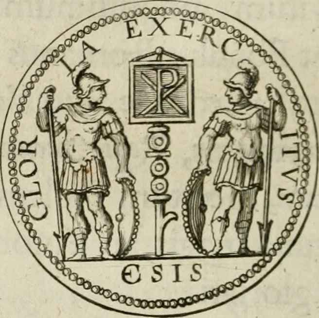An illustration from Siluestri á Petrasancta Symbola heroica, 1682, leaf 169