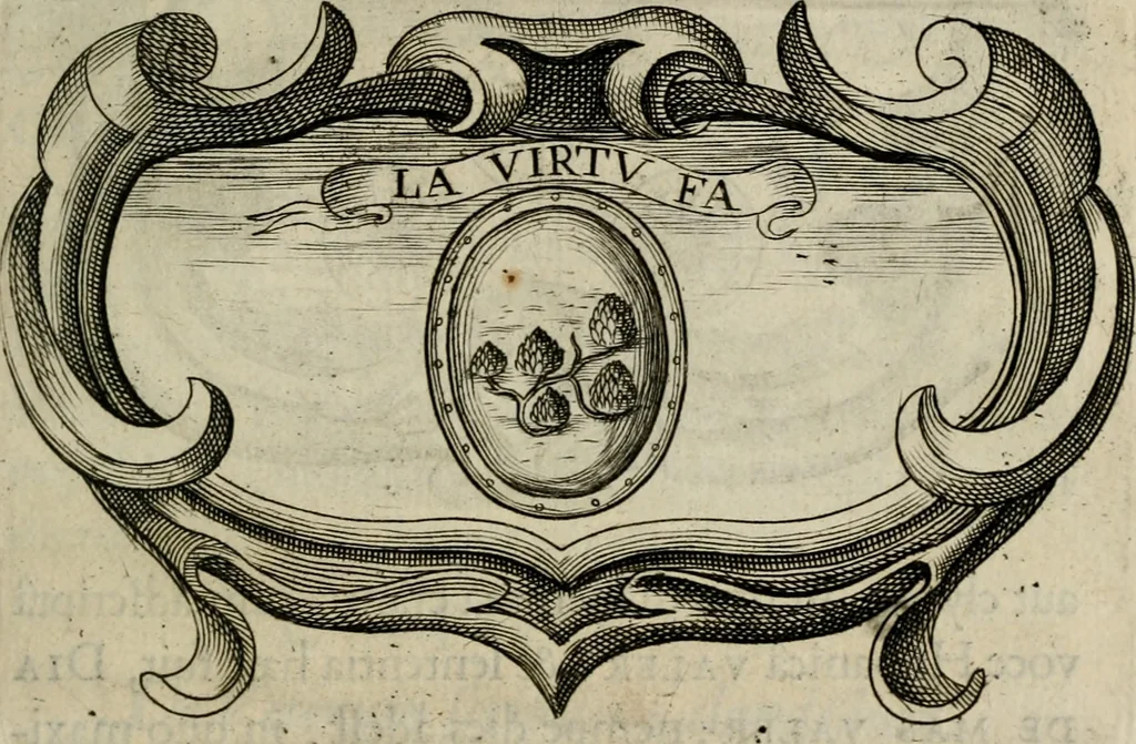 An illustration from Siluestri á Petrasancta Symbola heroica, 1682, leaf 224