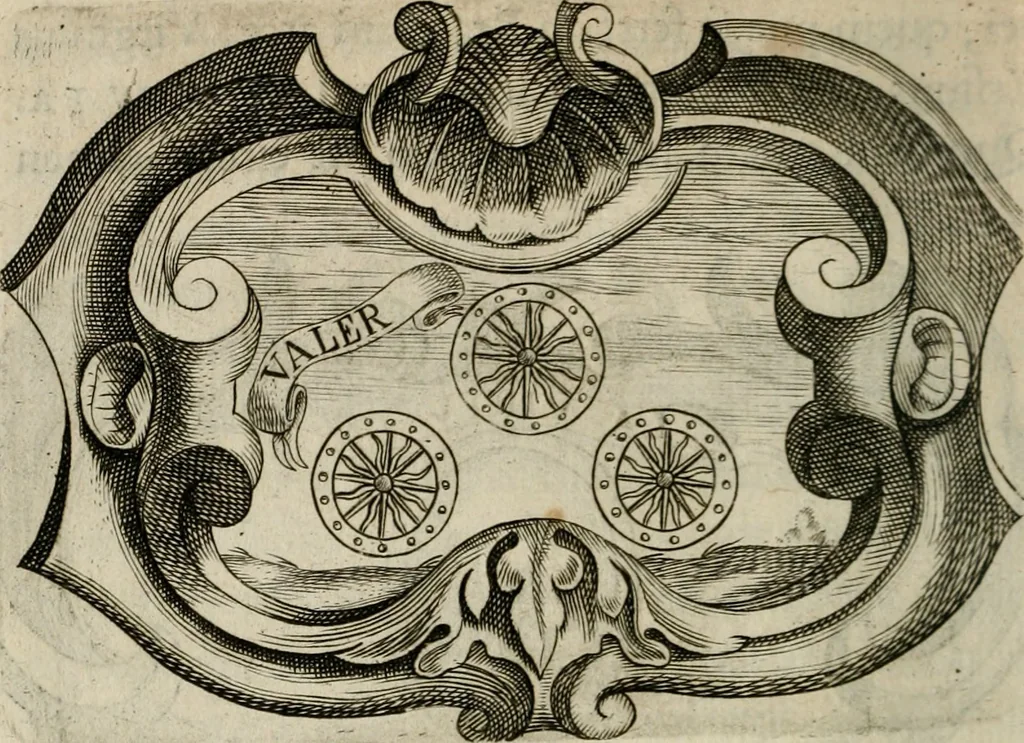 An illustration from Siluestri á Petrasancta Symbola heroica, 1682, leaf 225