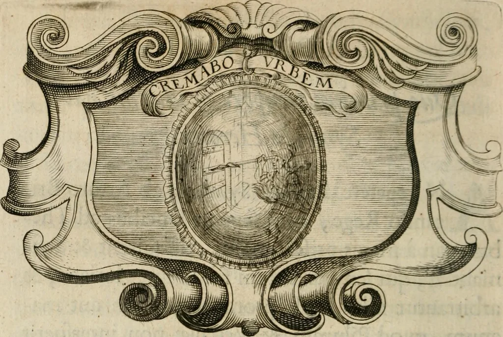 An illustration from Siluestri á Petrasancta Symbola heroica, 1682, leaf 261