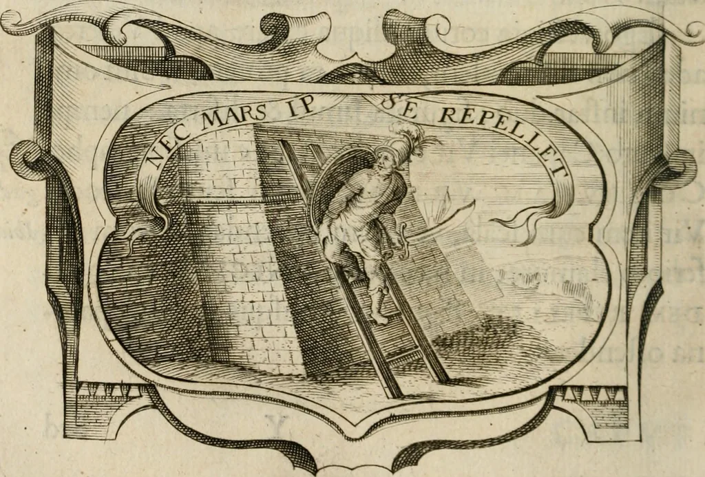 An illustration from Siluestri á Petrasancta Symbola heroica, 1682, leaf 261