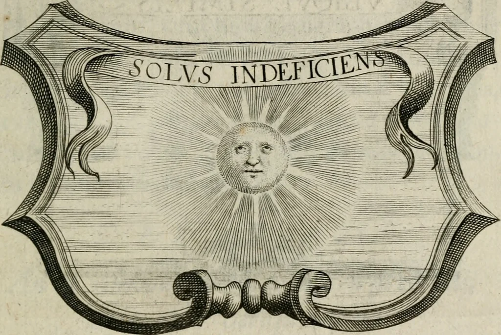 An illustration from Siluestri á Petrasancta Symbola heroica, 1682, leaf 282