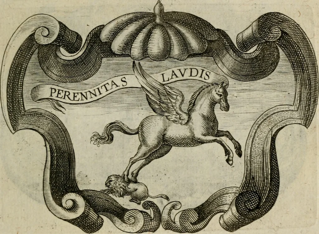 An illustration from Siluestri á Petrasancta Symbola heroica, 1682, leaf 296