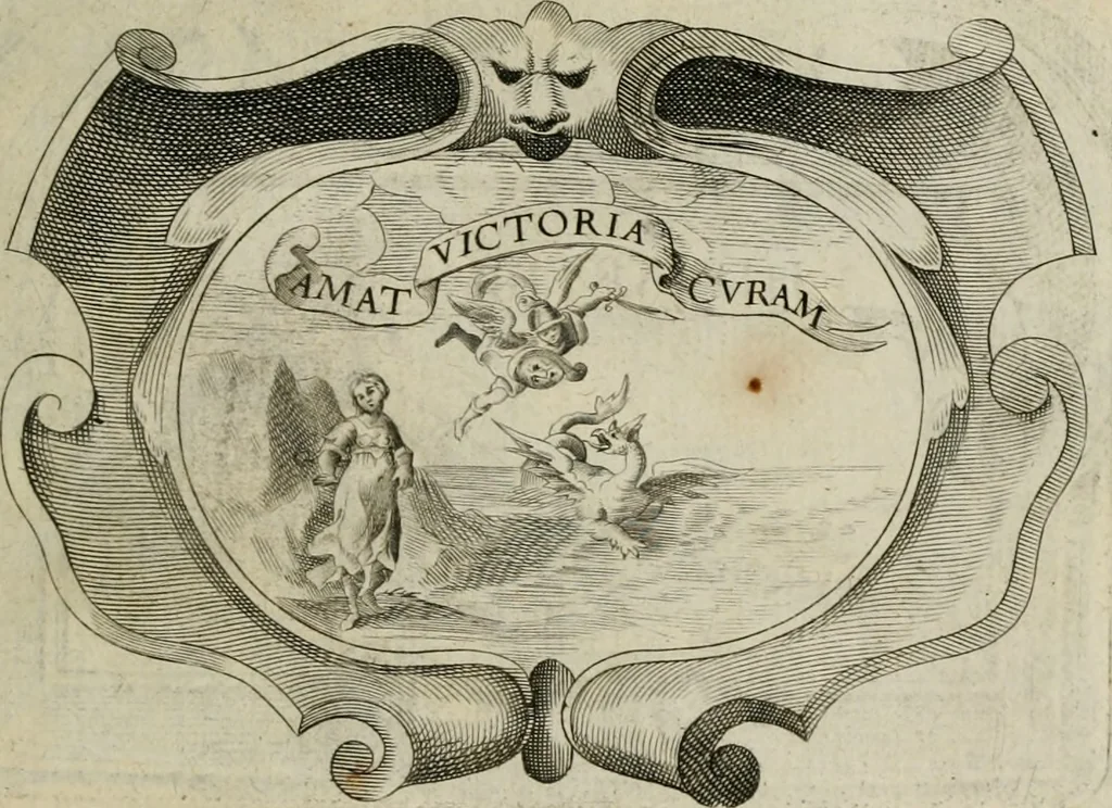 An illustration from Siluestri á Petrasancta Symbola heroica, 1682, leaf 300