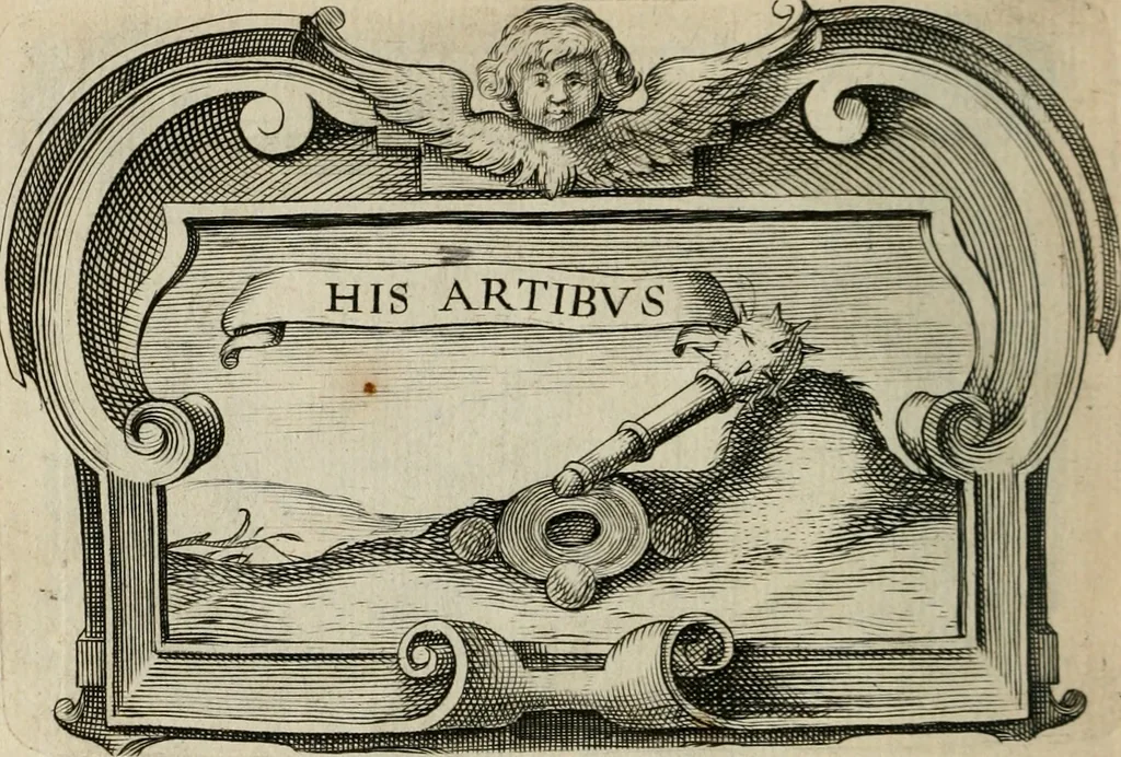 An illustration from Siluestri á Petrasancta Symbola heroica, 1682, leaf 301