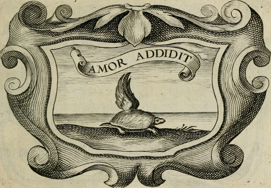 An illustration from Siluestri á Petrasancta Symbola heroica, 1682, leaf 302