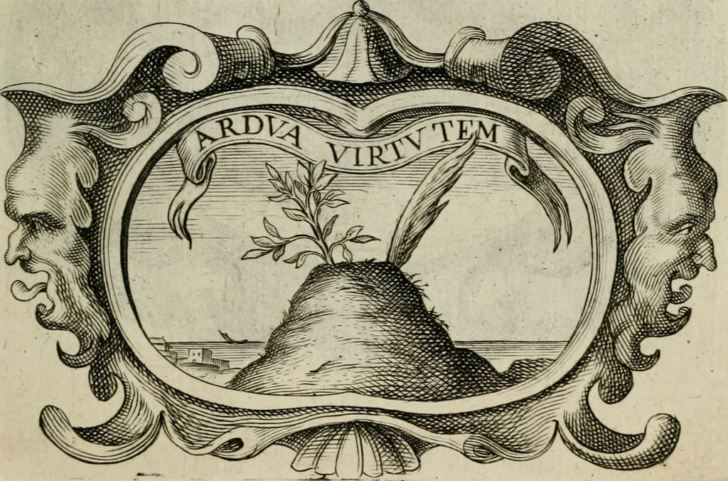 An illustration from Siluestri á Petrasancta Symbola heroica, 1682, leaf 310