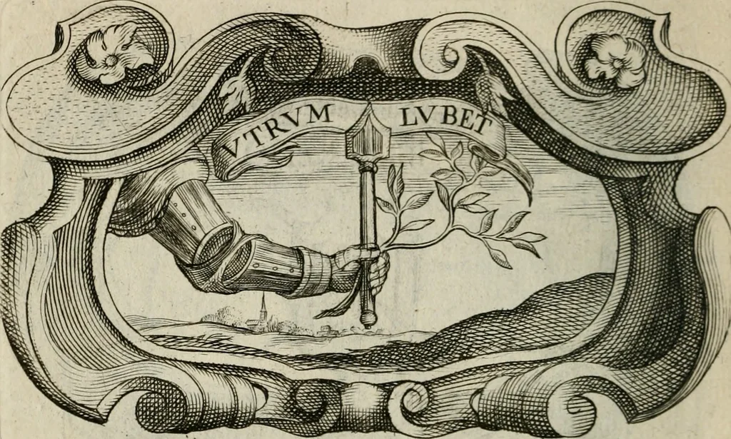 An illustration from Siluestri á Petrasancta Symbola heroica, 1682, leaf 313