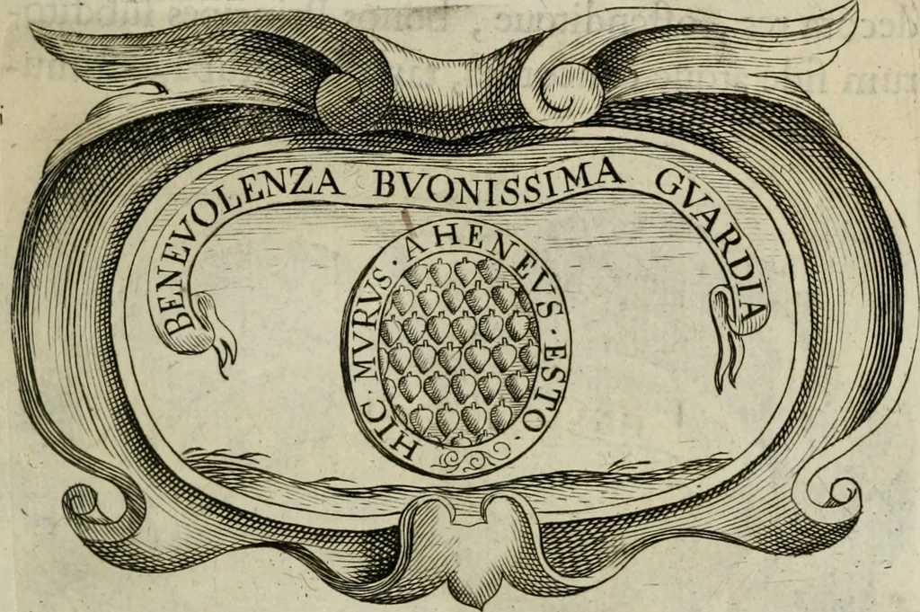 An illustration from Siluestri á Petrasancta Symbola heroica, 1682, leaf 316