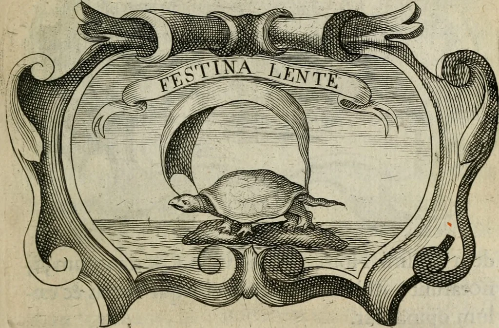 An illustration from Siluestri á Petrasancta Symbola heroica, 1682, leaf 318