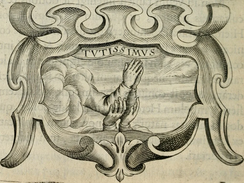 An illustration from Siluestri á Petrasancta Symbola heroica, 1682, leaf 321