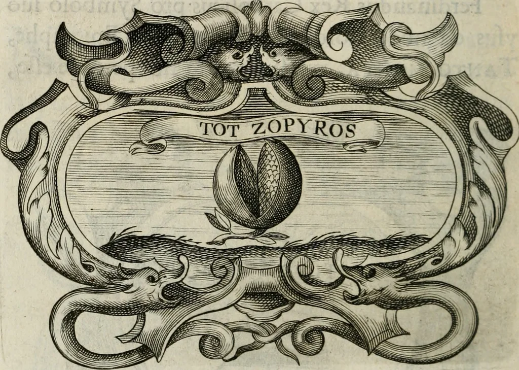 An illustration from Siluestri á Petrasancta Symbola heroica, 1682, leaf 323