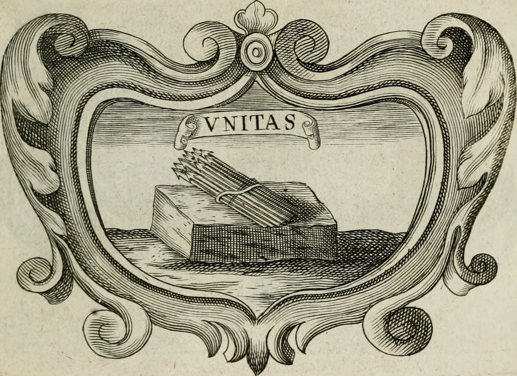 An illustration from Siluestri á Petrasancta Symbola heroica, 1682, leaf 324