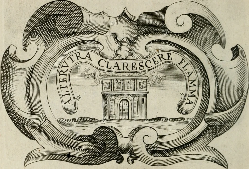 An illustration from Siluestri á Petrasancta Symbola heroica, 1682, leaf 327
