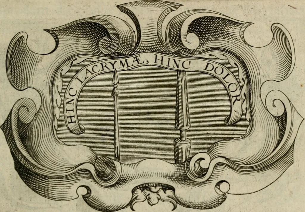 An illustration from Siluestri á Petrasancta Symbola heroica, 1682, leaf 334