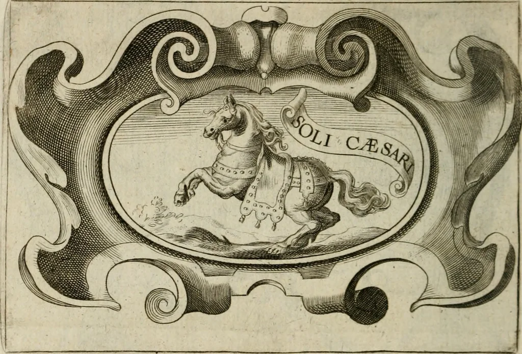 An illustration from Siluestri á Petrasancta Symbola heroica, 1682, leaf 335
