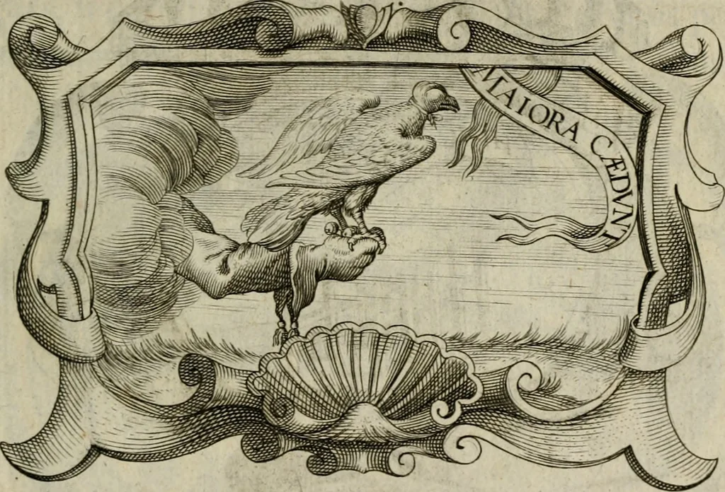 An illustration from Siluestri á Petrasancta Symbola heroica, 1682, leaf 338