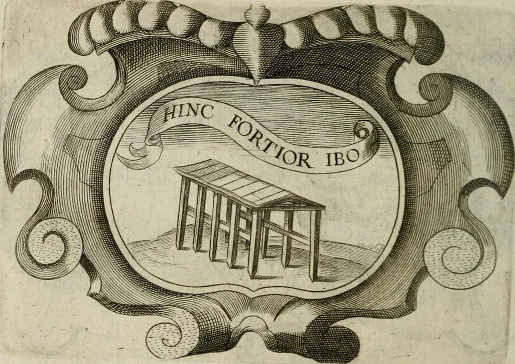 An illustration from Siluestri á Petrasancta Symbola heroica, 1682, leaf 339
