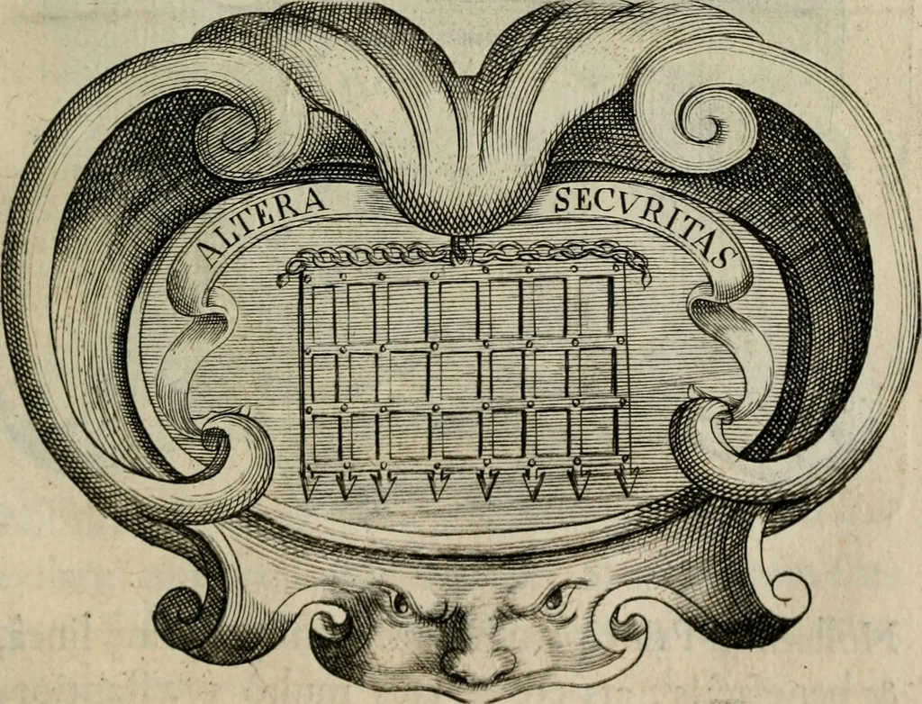 An illustration from Siluestri á Petrasancta Symbola heroica, 1682, leaf 340