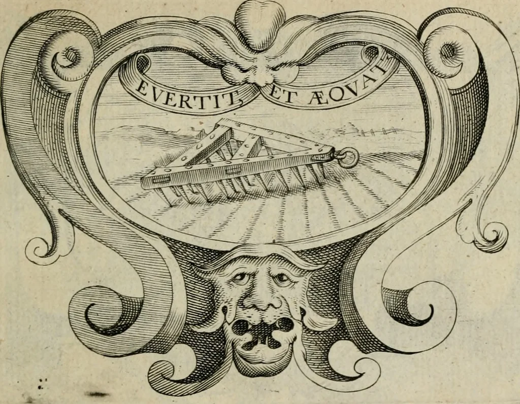An illustration from Siluestri á Petrasancta Symbola heroica, 1682, leaf 342
