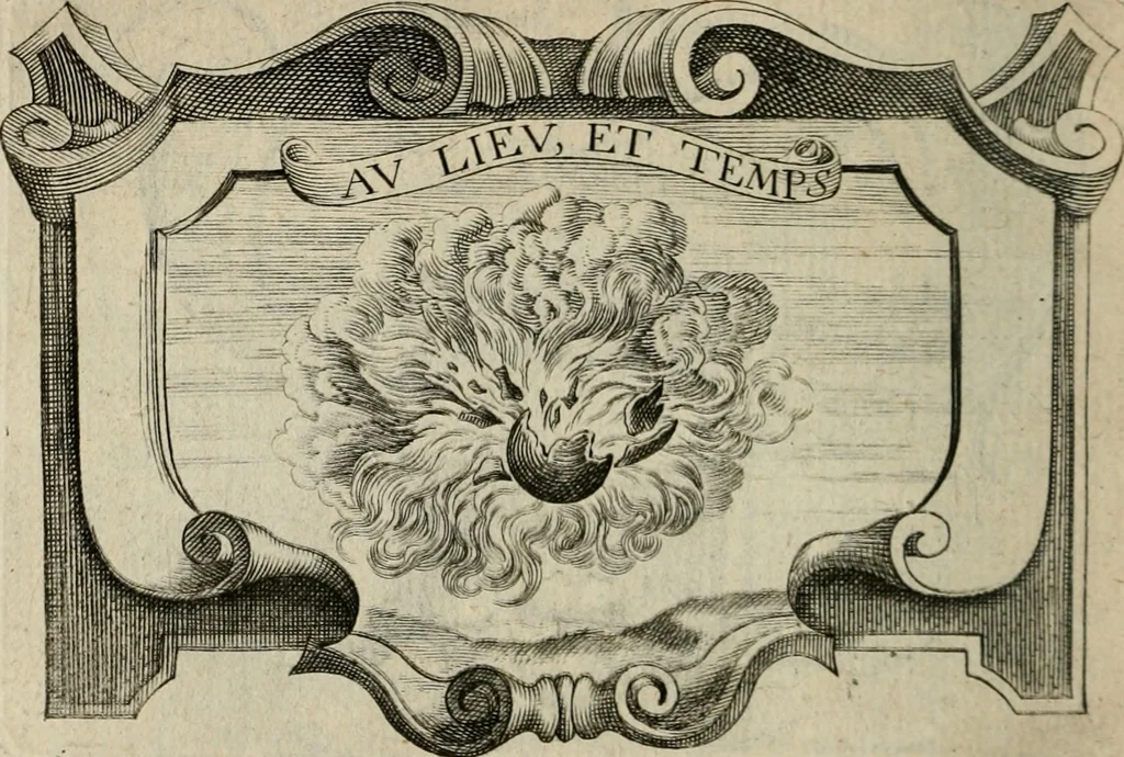 An illustration from Siluestri á Petrasancta Symbola heroica, 1682, leaf 343