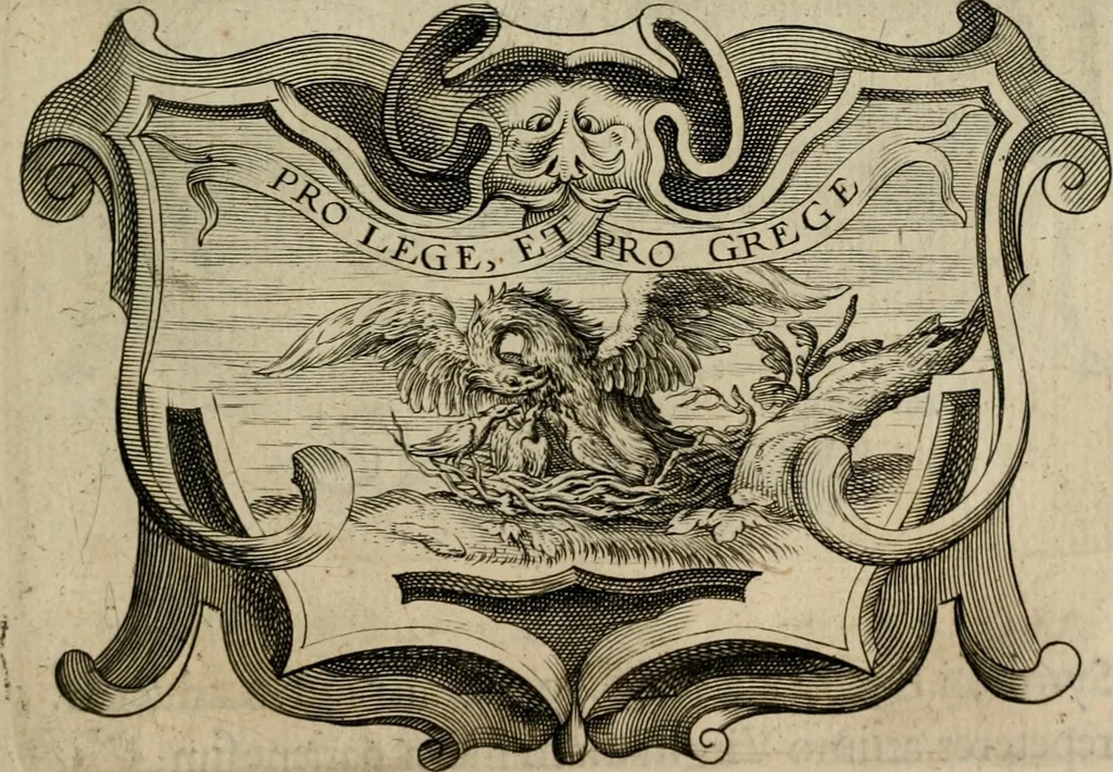 An illustration from Siluestri á Petrasancta Symbola heroica, 1682, leaf 352