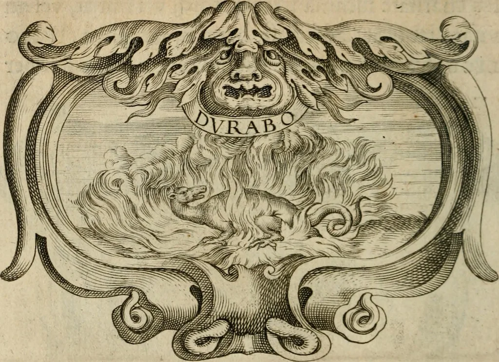 An illustration from Siluestri á Petrasancta Symbola heroica, 1682, leaf 353