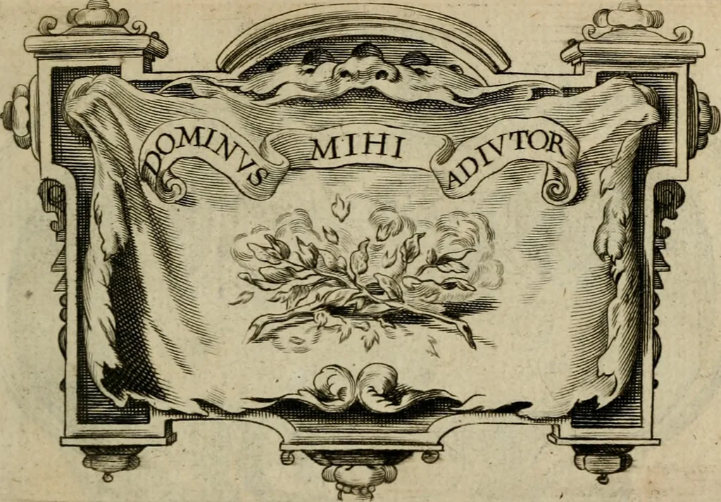 An illustration from Siluestri á Petrasancta Symbola heroica, 1682, leaf 354