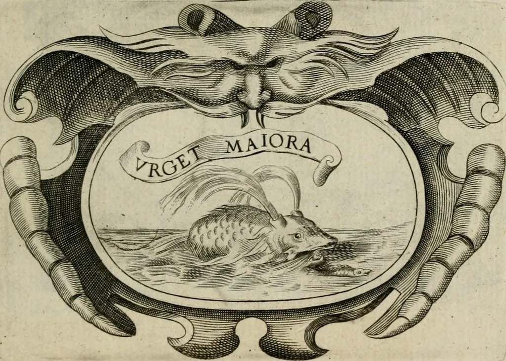 An illustration from Siluestri á Petrasancta Symbola heroica, 1682, leaf 356
