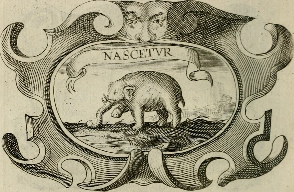 An illustration from Siluestri á Petrasancta Symbola heroica, 1682, leaf 359