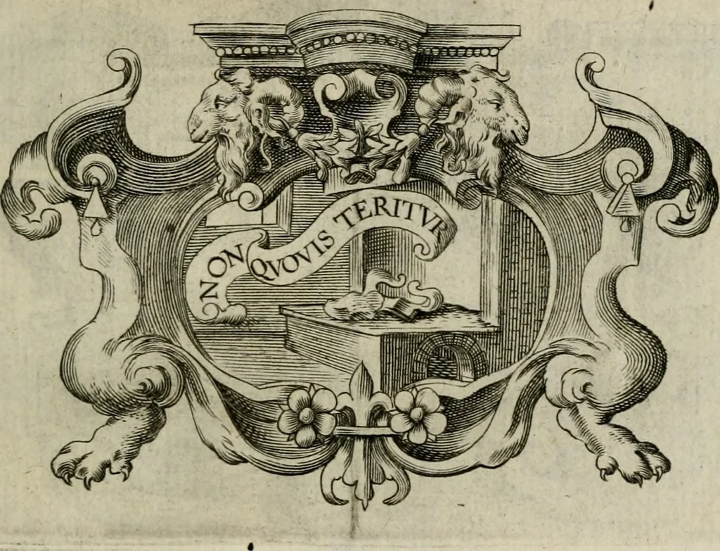 An illustration from Siluestri á Petrasancta Symbola heroica, 1682, leaf 360
