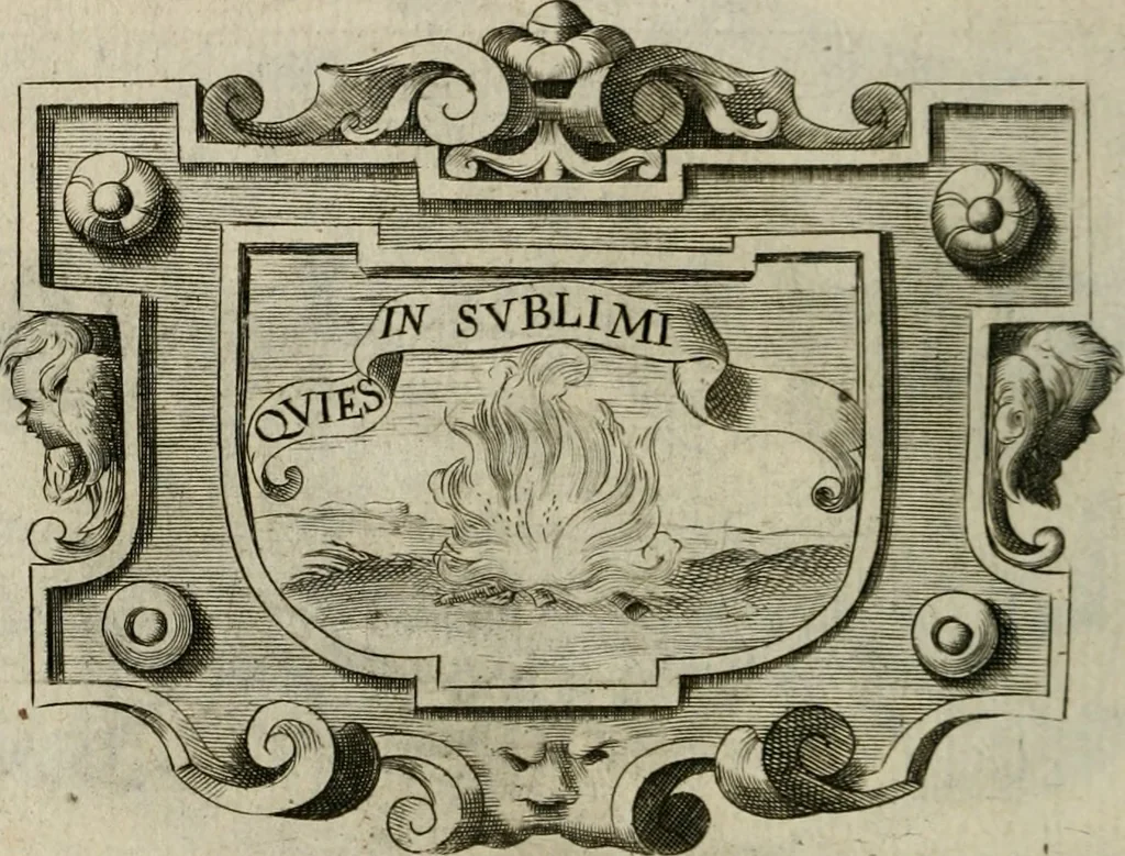 An illustration from Siluestri á Petrasancta Symbola heroica, 1682, leaf 361
