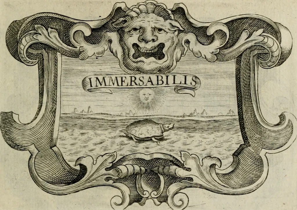 An illustration from Siluestri á Petrasancta Symbola heroica, 1682, leaf 362