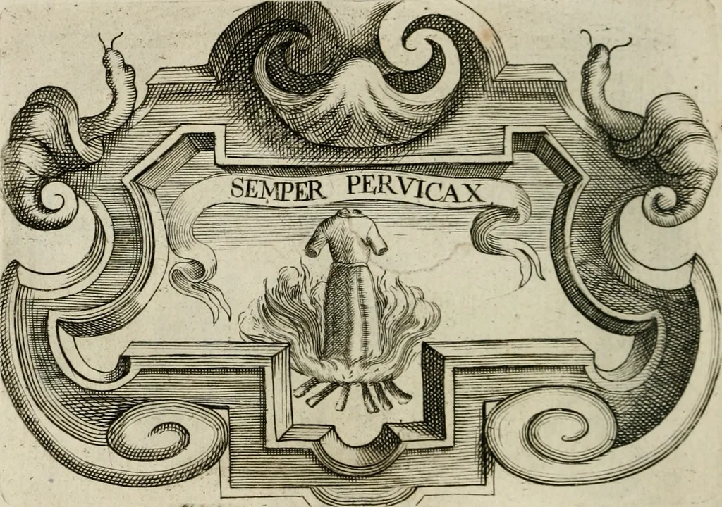 An illustration from Siluestri á Petrasancta Symbola heroica, 1682, leaf 365