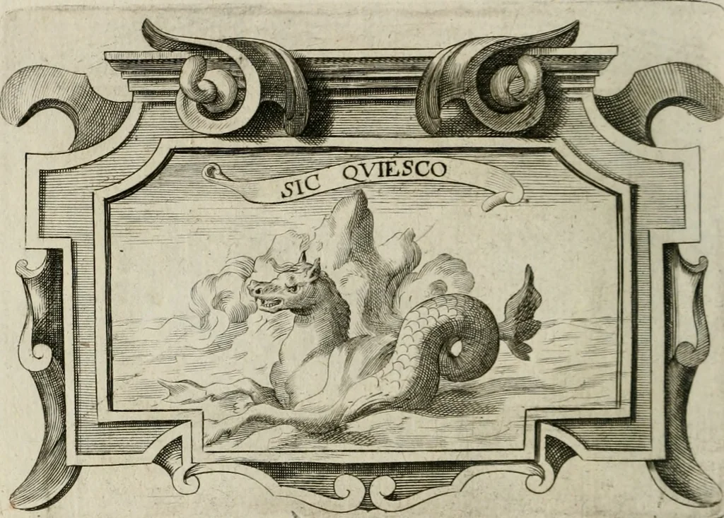 An illustration from Siluestri á Petrasancta Symbola heroica, 1682, leaf 367