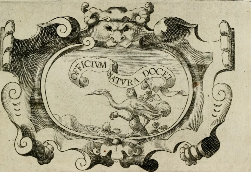 An illustration from Siluestri á Petrasancta Symbola heroica, 1682, leaf 368