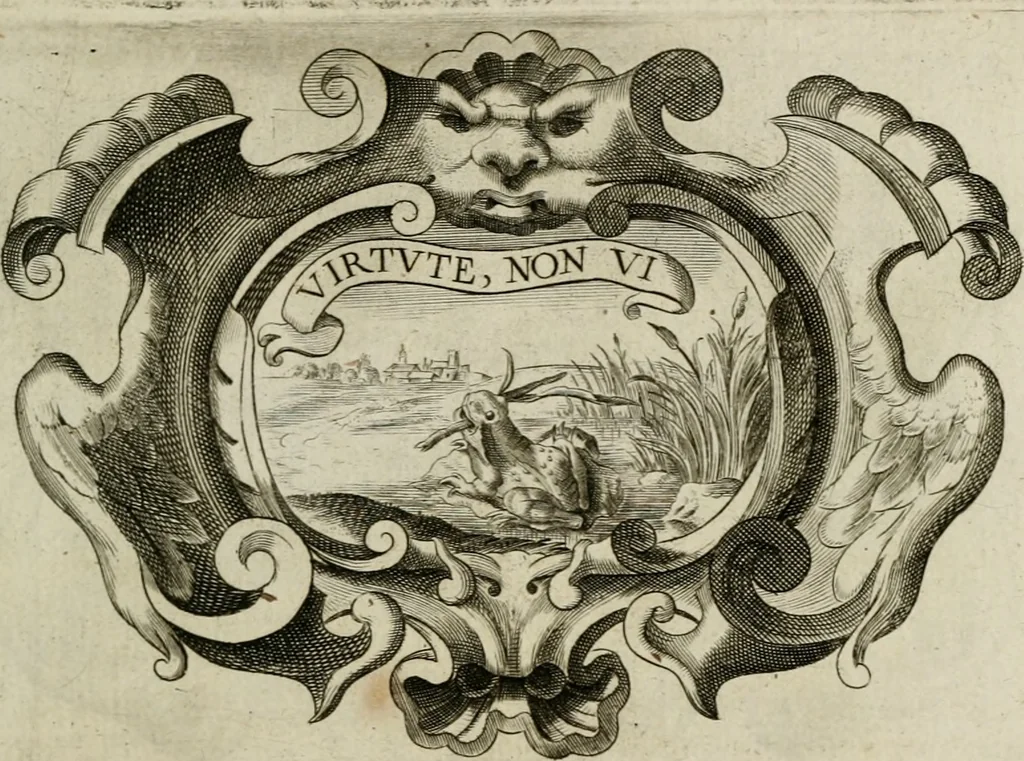 An illustration from Siluestri á Petrasancta Symbola heroica, 1682, leaf 370